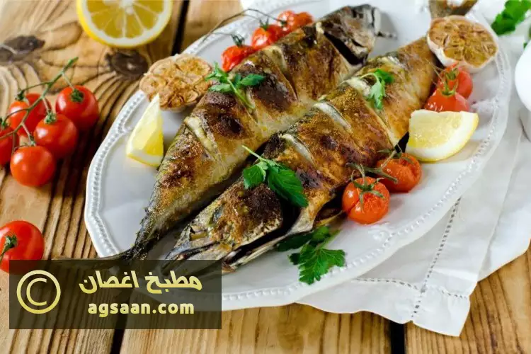 صينية سمك الماكريل بالفرن 1 صينية سمك الماكريل بالفرن