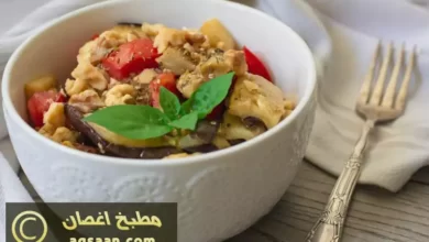 مكدوس الباذنجان المفروم 1 مكدوس الباذنجان المفروم