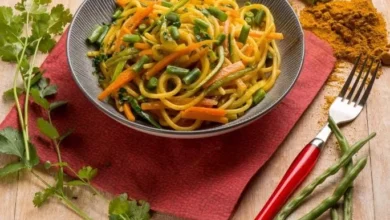 نودلز بالخضراوات 13 نودلز بالخضراوات